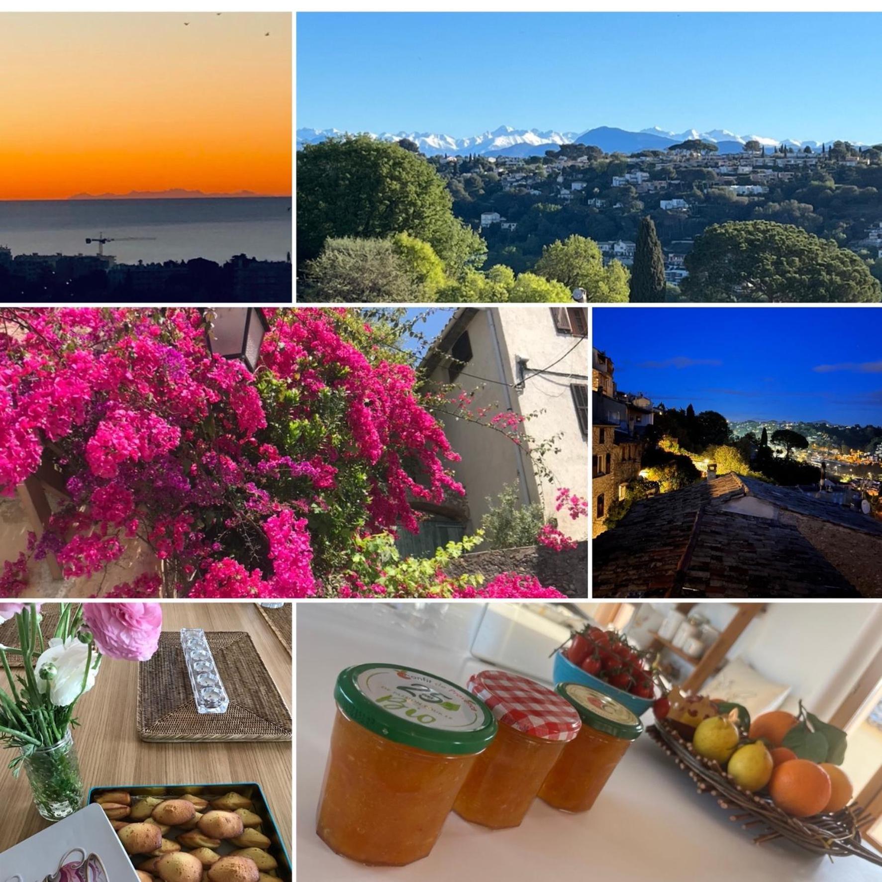 Bed & Breakfast Les Hauts De Cagnes Vue Mer Et Montagne Daire Dış mekan fotoğraf