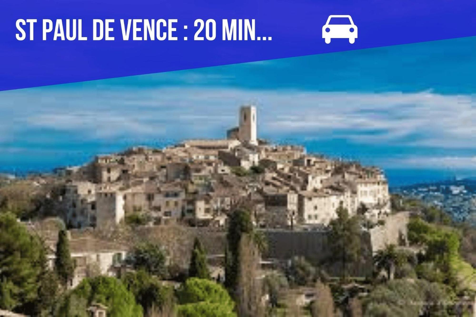 Bed & Breakfast Les Hauts De Cagnes Vue Mer Et Montagne Daire Dış mekan fotoğraf